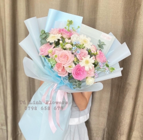 Hoa Tươi Tặng 20 Tháng 10 - Trắng