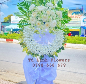 Vòng Hoa Đám Tang Giá Rẻ - Mua Hoa Đám Tang Ở Long An