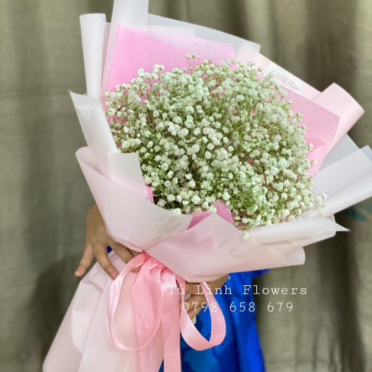 Hoa Bó Tone Hồng - Hoa Tặng Sinh Nhật Tại Long An