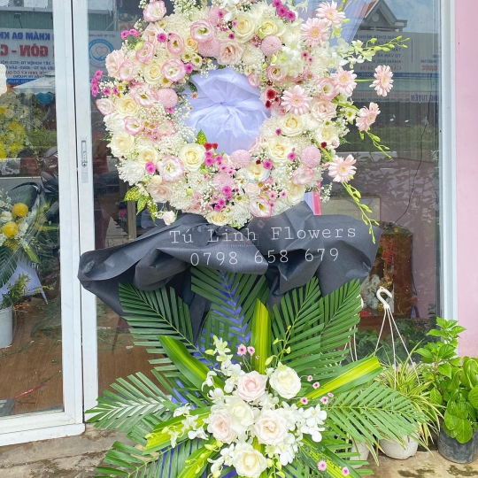 Vòng Hoa Đám Tang Giá Rẻ - Mua Hoa Đám Tang Ở Long An
