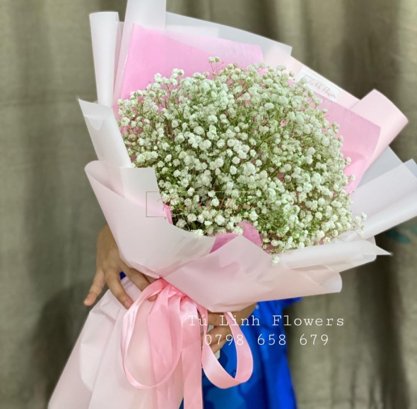 Hoa Bó Tone Hồng - Hoa Tặng Sinh Nhật tại Long An